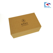 sencai highly quality gold color cosmetic cardboard paper box divide with foam gift box